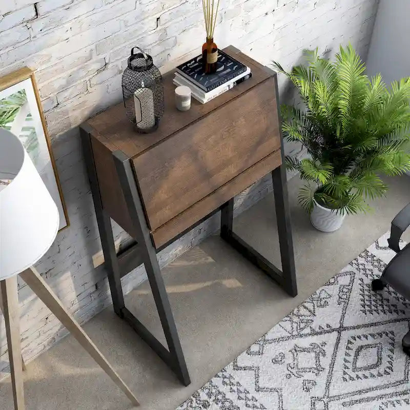 Bureau compact Dol contemporain en bois de 26 pouces par Furniture of America