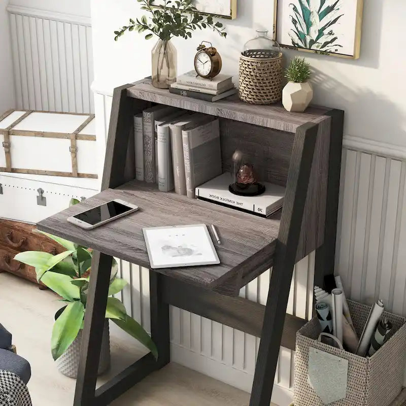 Bureau compact Dol contemporain en bois de 26 pouces par Furniture of America
