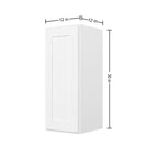 HOMLUX Meuble haut de cuisine prêt à assembler Shaker blanc - Installation facile