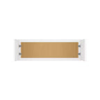 Meuble de cuisine mural pour réfrigérateur HOMLUX Easy-DIY de 36 po L x 24 po P en blanc Shaker, prêt à assembler, avec 2 portes