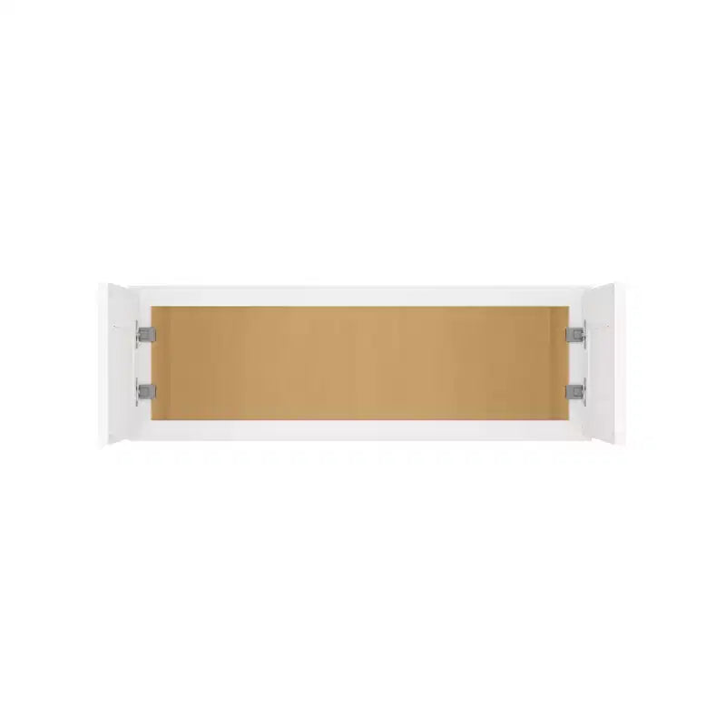 Meuble de cuisine mural pour réfrigérateur HOMLUX Easy-DIY de 36 po L x 24 po P en blanc Shaker, prêt à assembler, avec 2 portes