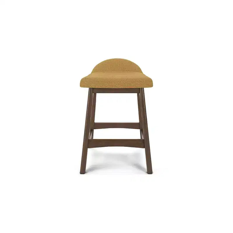 Signature Design by Ashley Lyncott, lot de 2 tabourets de bar rembourrés à hauteur de comptoir avec coussin en mousse, moutarde