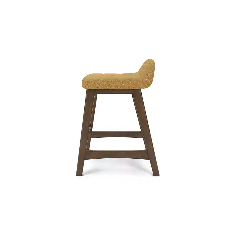 Signature Design by Ashley Lyncott, lot de 2 tabourets de bar rembourrés à hauteur de comptoir avec coussin en mousse, moutarde