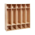 ECR4Kids Streamline 5-Section Coat Locker with Cubby Storage, Classroom Furniture