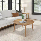 Plank+Beam Solid Wood Mid Century Modern Coffee Table, 36 Coffee Tables for Living Room
