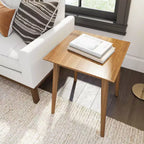 Table d'appoint rectangulaire Plank+Beam 20 au style moderne du milieu du siècle, table basse en bois massif pour salon