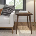 Table d'appoint rectangulaire Plank+Beam 20 au style moderne du milieu du siècle, table basse en bois massif pour salon