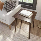Table d'appoint rectangulaire Plank+Beam 20 au style moderne du milieu du siècle, table basse en bois massif pour salon
