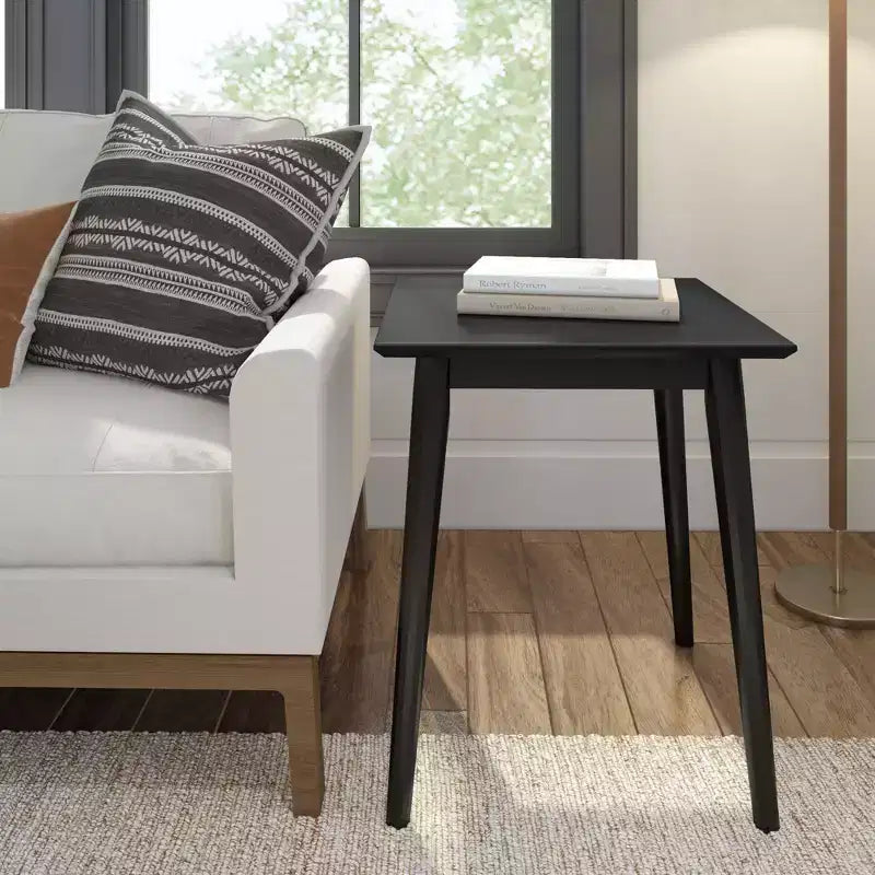 Table d'appoint rectangulaire Plank+Beam 20 au style moderne du milieu du siècle, table basse en bois massif pour salon