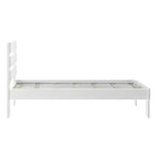 Cadre de lit simple Plank+Beam Farmhouse avec tête de lit en planches, lit plateforme en bois massif