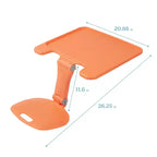 ECR4Kids The Surf Pupitre portable pliant pour activités, Grand, Réglable, Siège flexible