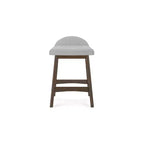 Tabouret de bar rembourré Signature Design by Ashley Lyncott à hauteur de comptoir avec coussin en mousse, lot de 2, gris clair