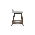 Tabouret de bar rembourré Signature Design by Ashley Lyncott à hauteur de comptoir avec coussin en mousse, lot de 2, gris clair