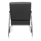 PureSana Chromium Ella Fauteuil de coiffure professionnel en vinyle à inclinaison automatique, gris
