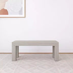 Banc de salle à manger moderne Plank+Beam, banc en bois massif pour table à manger, 49