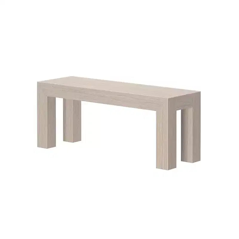 Banc de salle à manger moderne Plank+Beam, banc en bois massif pour table à manger, 49