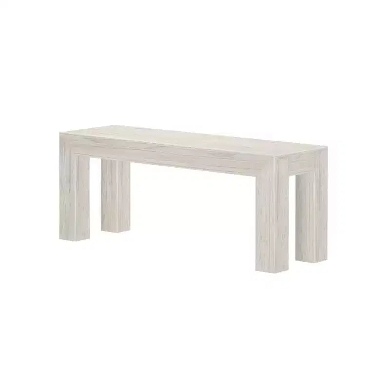 Banc de salle à manger moderne Plank+Beam, banc en bois massif pour table à manger, 49