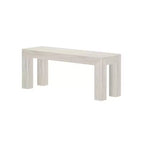 Banc de salle à manger moderne Plank+Beam, banc en bois massif pour table à manger, 49