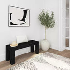 Banc de salle à manger moderne Plank+Beam, banc en bois massif pour table à manger, 49