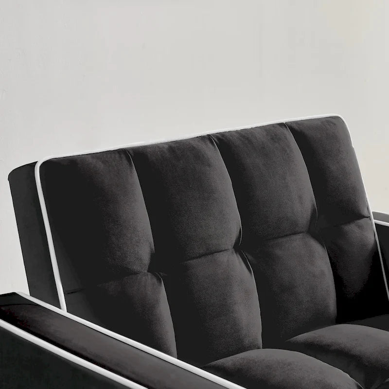 Fauteuil-lit pliant 3-en-1 avec dossier réglable - 33,85 x 35,43 x 31,10