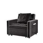 Fauteuil-lit pliant 3-en-1 avec dossier réglable - 33,85 x 35,43 x 31,10