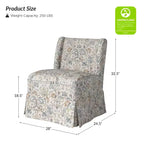 Fabrizius, ensemble de 2 fauteuils d'appoint rembourrés de style transitionnel avec housse lavable et pieds en bois massif | HULALA HOME