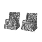 Fabrizius, ensemble de 2 fauteuils d'appoint rembourrés de style transitionnel avec housse lavable et pieds en bois massif | HULALA HOME