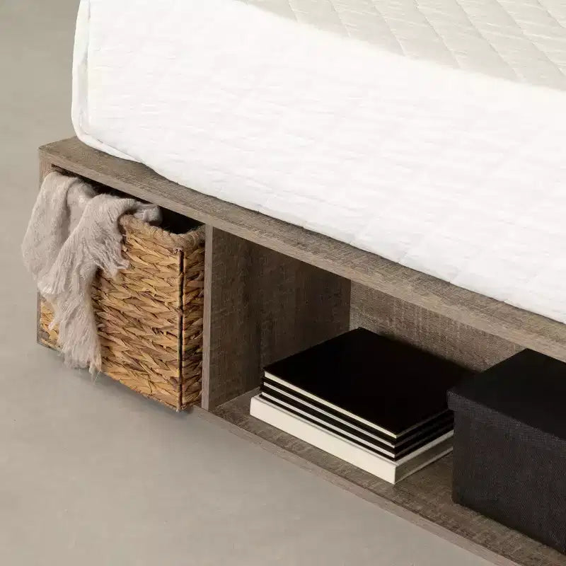 Lit de rangement South Shore avec paniers