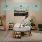 Matelas en mousse à mémoire de forme rafraîchissant au thé vert Bryt – Matelas en boîte