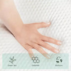 Matelas en mousse à mémoire de forme rafraîchissant au thé vert Bryt – Matelas en boîte