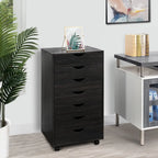 Meuble de rangement de bureau à 7 tiroirs, classeur mobile avec roulettes pivotantes, rangement pour travaux manuels pour la maison, le bureau