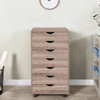Meuble de rangement de bureau à 7 tiroirs, classeur mobile avec roulettes pivotantes, rangement pour travaux manuels pour la maison, le bureau