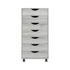 Meuble de rangement de bureau à 7 tiroirs, classeur mobile avec roulettes pivotantes, rangement pour travaux manuels pour la maison, le bureau