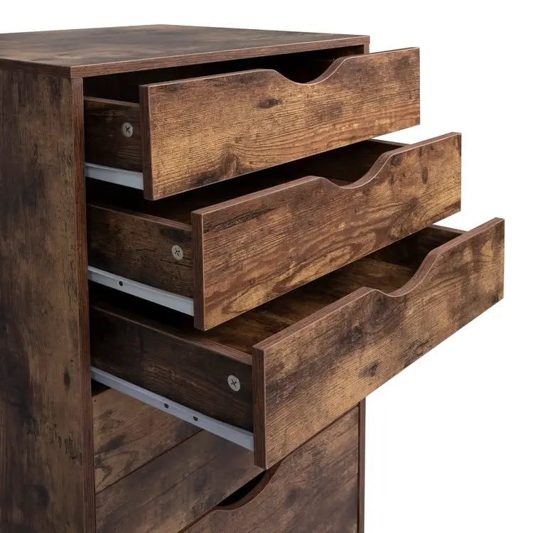 Meuble de rangement de bureau à 7 tiroirs, classeur mobile avec roulettes pivotantes, rangement pour travaux manuels pour la maison, le bureau