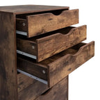 Meuble de rangement de bureau à 7 tiroirs, classeur mobile avec roulettes pivotantes, rangement pour travaux manuels pour la maison, le bureau