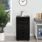 Meuble de rangement de bureau à 7 tiroirs, classeur mobile avec roulettes pivotantes, rangement pour travaux manuels pour la maison, le bureau