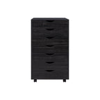 Meuble de rangement de bureau à 7 tiroirs, classeur mobile avec roulettes pivotantes, rangement pour travaux manuels pour la maison, le bureau