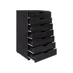 Meuble de rangement de bureau à 7 tiroirs, classeur mobile avec roulettes pivotantes, rangement pour travaux manuels pour la maison, le bureau