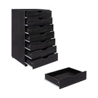 Meuble de rangement de bureau à 7 tiroirs, classeur mobile avec roulettes pivotantes, rangement pour travaux manuels pour la maison, le bureau