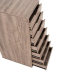 Meuble de rangement de bureau à 7 tiroirs, classeur mobile avec roulettes pivotantes, rangement pour travaux manuels pour la maison, le bureau