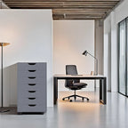 Meuble de rangement de bureau à 7 tiroirs, classeur mobile avec roulettes pivotantes, rangement pour travaux manuels pour la maison, le bureau