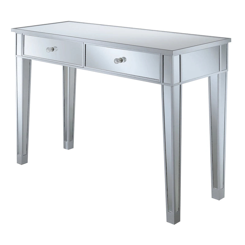 Convenience Concepts Gold Coast Bureau/Console Miroir 2 Tiroirs