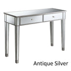 Convenience Concepts Gold Coast Bureau/Console Miroir 2 Tiroirs