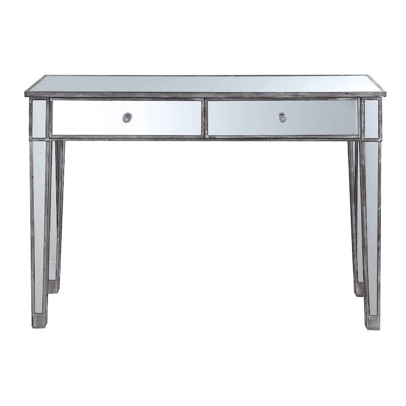 Convenience Concepts Gold Coast Bureau/Console Miroir 2 Tiroirs