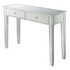 Convenience Concepts Gold Coast Bureau/Console Miroir 2 Tiroirs