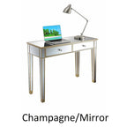 Convenience Concepts Gold Coast Bureau/Console Miroir 2 Tiroirs