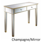 Convenience Concepts Gold Coast Bureau/Console Miroir 2 Tiroirs