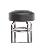 Flash Furniture Lot de 2 tabourets de bar chromés à double anneau