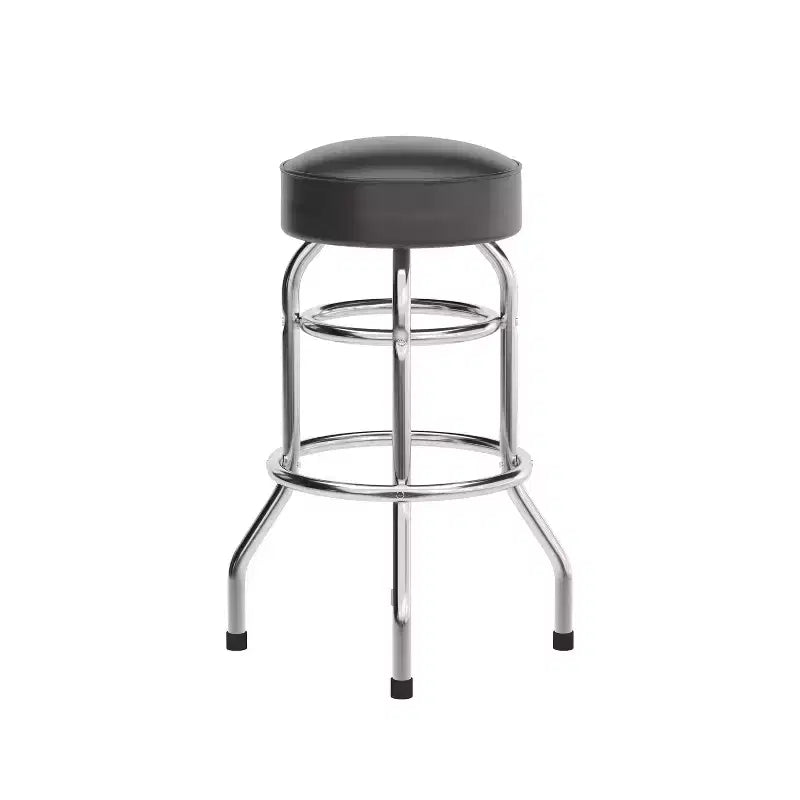 Flash Furniture Lot de 2 tabourets de bar chromés à double anneau