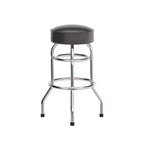 Flash Furniture Lot de 2 tabourets de bar chromés à double anneau